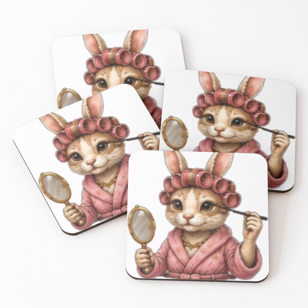 Aperçu de l'œuvre Cute Bunny Beauty Queen créée et vendue par DailyDoodlesBySumbul.