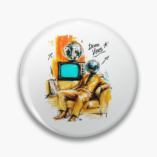 Item preview, Disco Vibes Retro 80s Disco Ball Art designed and sold by RamyGallery.