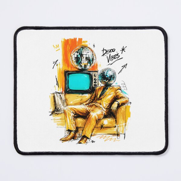 Item preview, Disco Vibes Retro 80s Disco Ball Art designed and sold by RamyGallery.