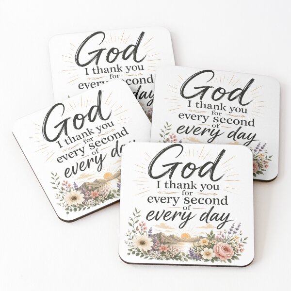Item preview, God, I thank you for every second of every day designed and sold by Her2Harmony.