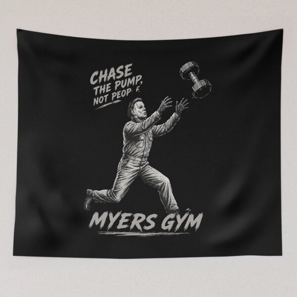 Item preview, Chase The Pump Not People Michael Myers Gym Halloween Fitness designed and sold by Digistore1221.