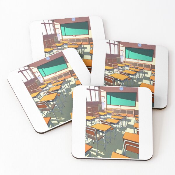 Item preview, Art - Japanese Anime Style, Classroom bathed in light designed and sold by Reverso-Design.