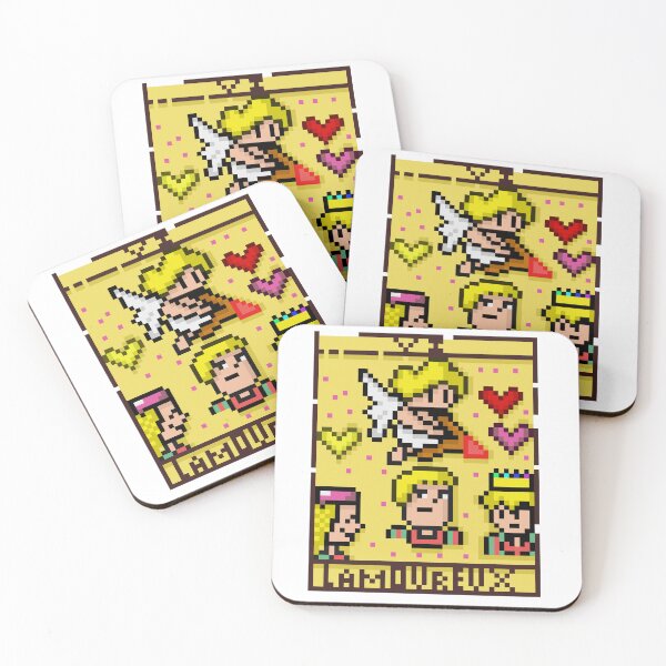 Item preview, The Lovers Tarot Card Cute Pixel Art designed and sold by RetroRlx.