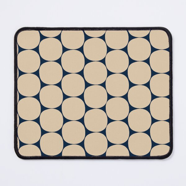 Item preview, Mid Century Modern Dots Pattern in Mid Mod Beige and Navy Blue designed and sold by kierkegaard.