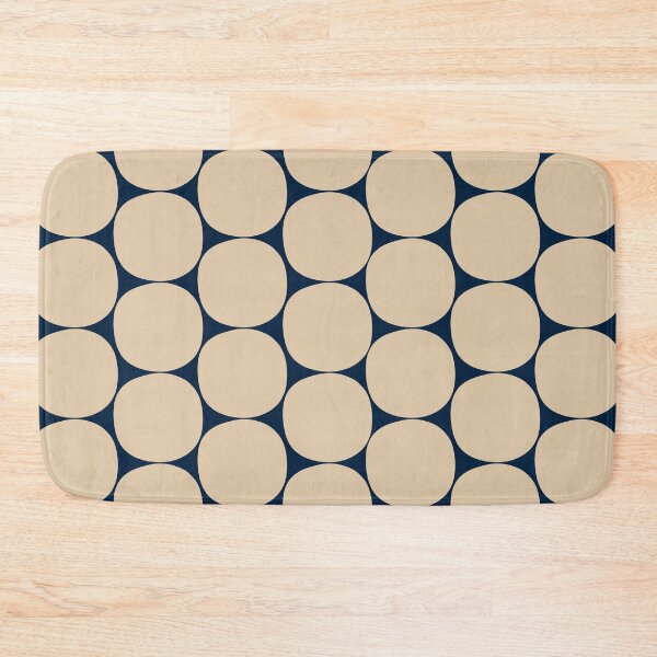 Item preview, Mid Century Modern Dots Pattern in Mid Mod Beige and Navy Blue designed and sold by kierkegaard.
