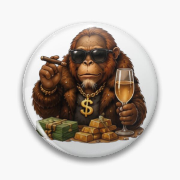Item preview, Rich Boss Monkey designed and sold by DailyDoodlesBySumbul.