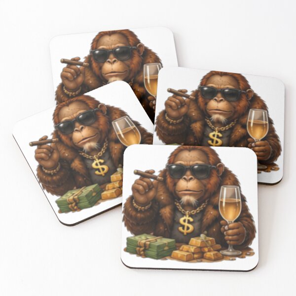 Item preview, Rich Boss Monkey designed and sold by DailyDoodlesBySumbul.