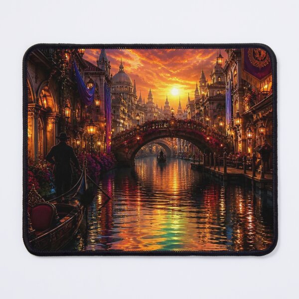 Item preview, Venetian Canal at Dramatic Sunset designed and sold by Pioneer Spirit Market.