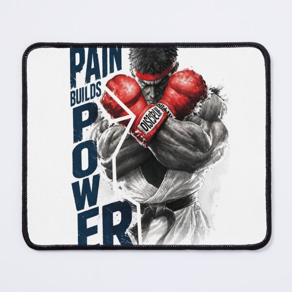 Item preview, Pain Builds Power Anime Gym Motivation Martial Arts Fighter designed and sold by Digistore1221.