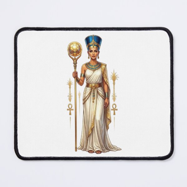 Item preview, *Queen of Football - Ancient Egyptian Goddess Soccer Art* designed and sold by Interactive-Art.