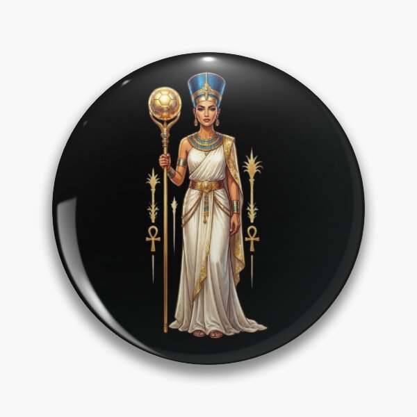 Item preview, *Queen of Football - Ancient Egyptian Goddess Soccer Art* designed and sold by Interactive-Art.