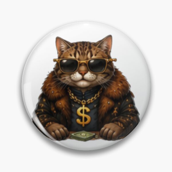 Item preview, Gangster Money Cat designed and sold by DailyDoodlesBySumbul.