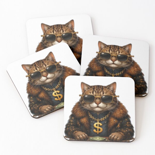 Item preview, Gangster Money Cat designed and sold by DailyDoodlesBySumbul.