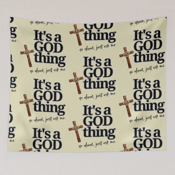 Item preview, It's a GOD thing - black designed and sold by Cane & Abel Creations ..