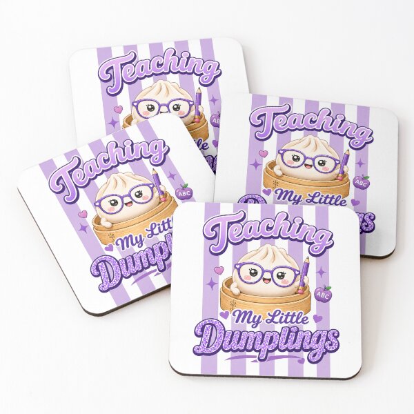 Aperçu de l'œuvre Apprendre à mes petits raviolis – Design de dim sum kawaii créée et vendue par EmeraldeaArt.