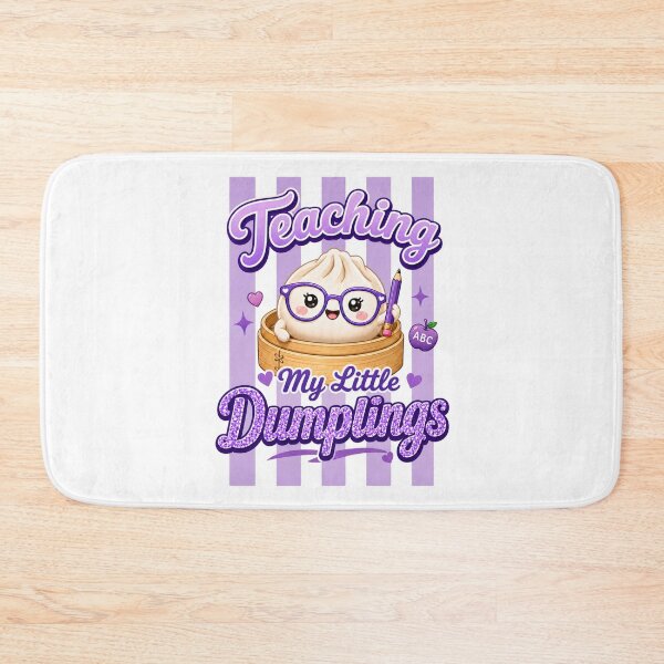 Item preview, Teaching My Little Dumplings – Kawaii Dim Sum Design designed and sold by EmeraldeaArt.