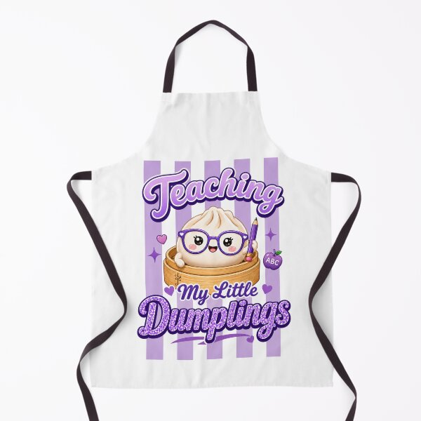 Item preview, Teaching My Little Dumplings – Kawaii Dim Sum Design designed and sold by EmeraldeaArt.