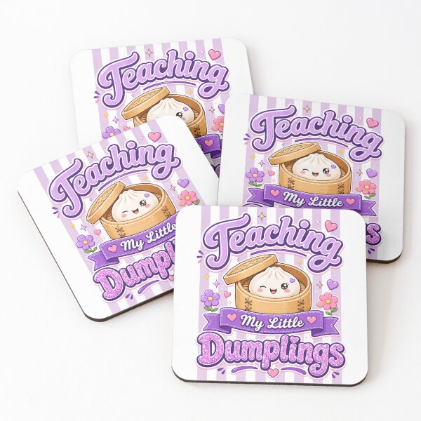 Item preview, Teaching My Little Dumplings – purple Design designed and sold by EmeraldeaArt.