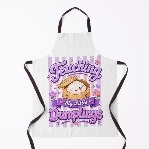 Item preview, Teaching My Little Dumplings – purple Design designed and sold by EmeraldeaArt.