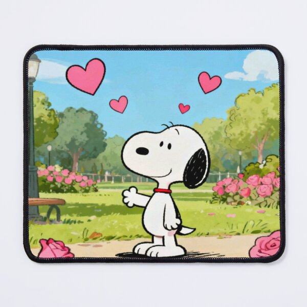 Item preview, Snoopy Love Heart Rose Park Garden designed and sold by Innova_Creations.