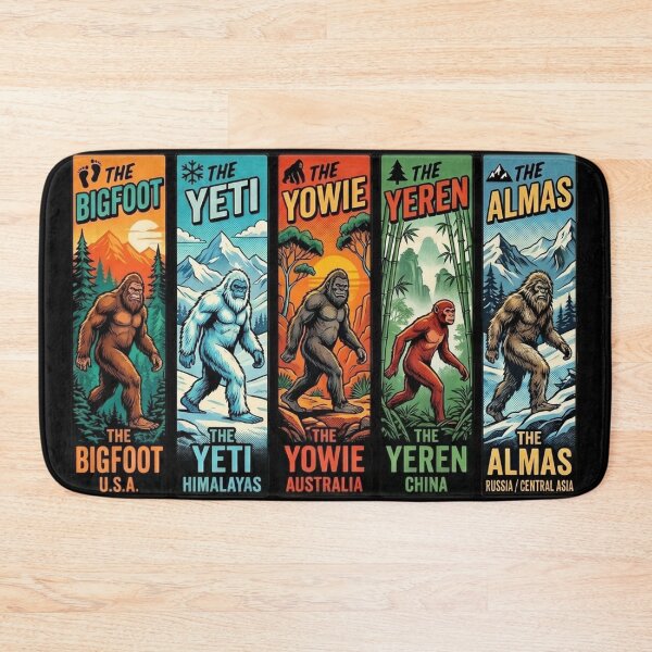 Item preview, World Bigfoot Legends - Cryptid Wildmen Collection designed and sold by redsharkuk.