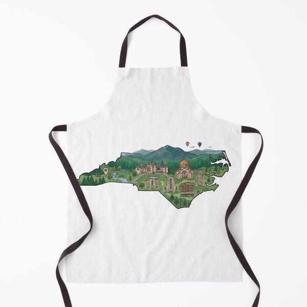 Item preview, North Carolina Illustrated Map Art Design designed and sold by fati-artiste1.