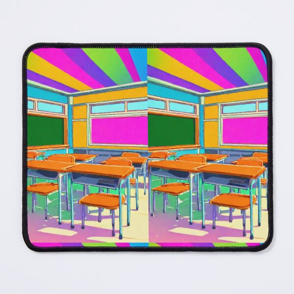 Item preview, Art - Surreal Classroom Illustration, 1960s Graphic Style designed and sold by Reverso-Design.