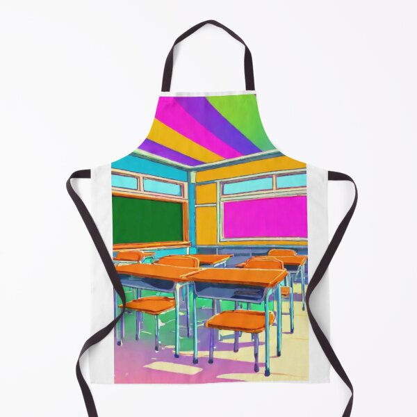 Item preview, Art - Surreal Classroom Illustration, 1960s Graphic Style designed and sold by Reverso-Design.
