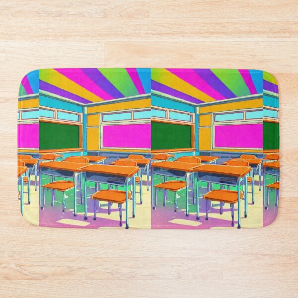 Item preview, Art - Surreal Classroom Illustration, 1960s Graphic Style designed and sold by Reverso-Design.