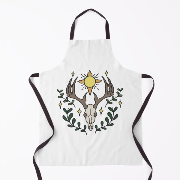 Item preview, Whimsical Sun and Deer Skull designed and sold by sleepyheadedbb.