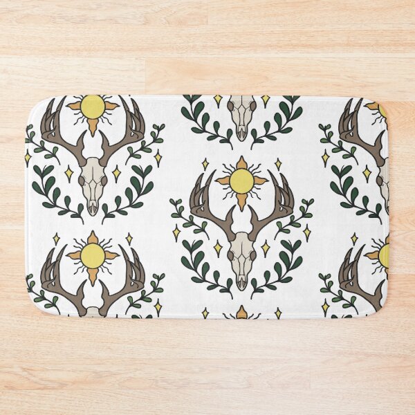 Item preview, Whimsical Sun and Deer Skull designed and sold by sleepyheadedbb.