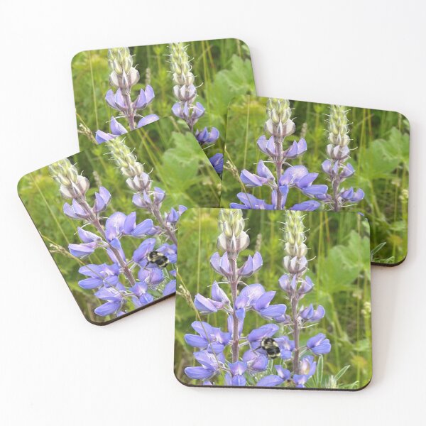 Item preview, Bee on Purple Flowers designed and sold by Krista-Joan-Art.