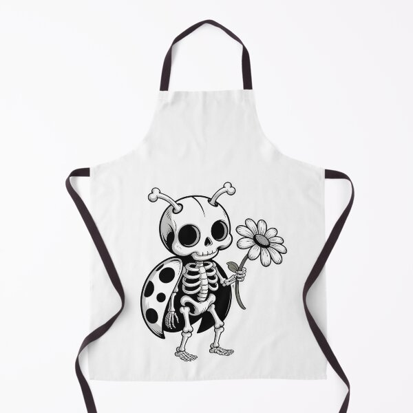 Item preview, Cute Skeleton Lady Bug with Flower designed and sold by Estalon.