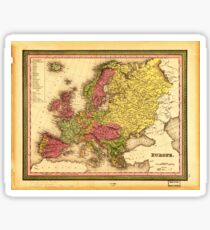Map of Europe (1849) Sticker