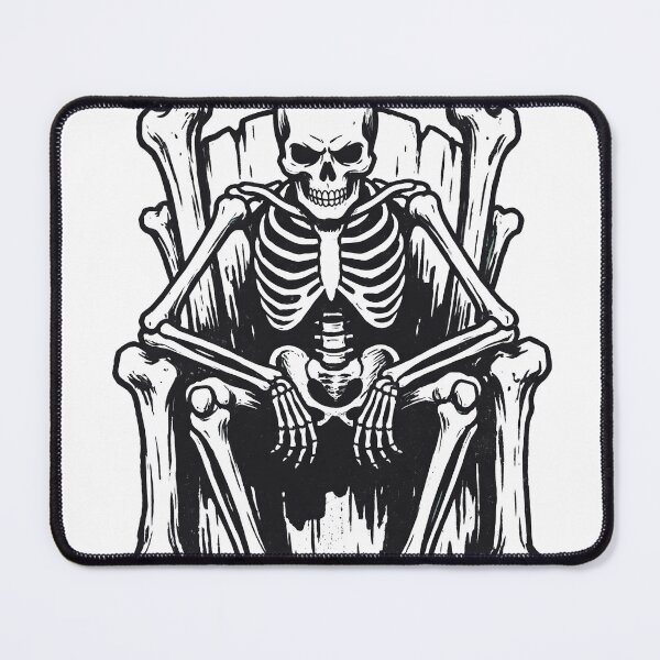 Item preview, Skeleton King Sitting on Throne of Bones designed and sold by MisteryDesigner.