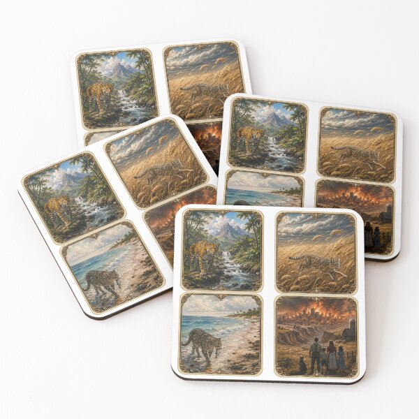 Item preview, Four Elements Animals Art Print designed and sold by Pioneer Spirit Market.