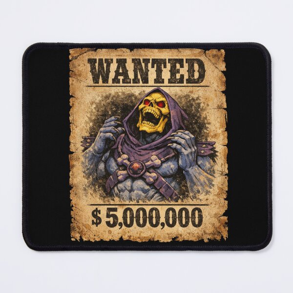 Item preview, 80s Cartoon Villains Gallery: Old West Wanted Poster Skeletor designed and sold by Rex Vox.