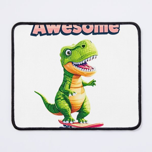 Item preview, Rawr Means Awesome – Dinosaur Emoji Skateboarding City T-Shirt Design designed and sold by MerchWSzpilkach.