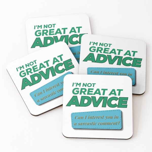 Item preview, Not Great At Advice Sarcastic Comment Funny Quote designed and sold by Forever Young Design Co..