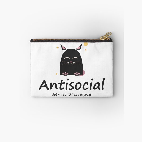 Item preview, Antisocial pero querido por mi gato designed and sold by MouhamedAdel95.