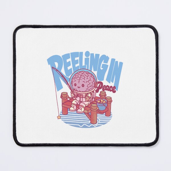 Item preview, Mindful Space Mental Health Fishing Humor designed and sold by AdelArtworks.