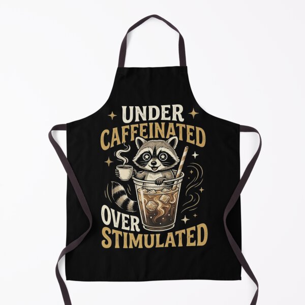 Item preview, Under Caffeinated Over Stimulated Funny Raccoon Coffee designed and sold by piketo.