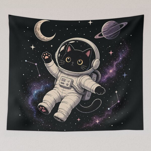 Item preview, Cute Space Cat Astronaut designed and sold by MouhamedAdel95.