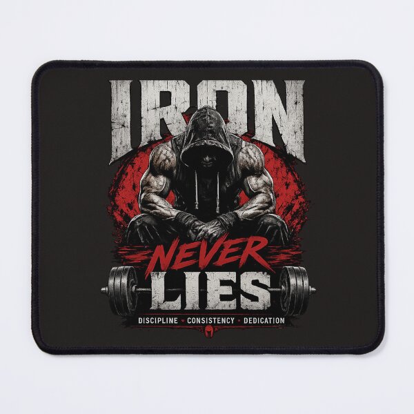 Item preview, Iron Never Lies | Hardcore Gym Motivation designed and sold by YoussefKaido01.