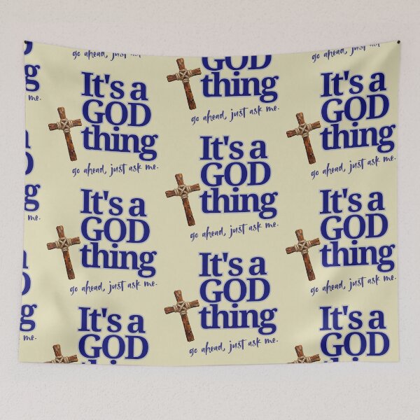 Item preview, It's a GOD thing - blueberry designed and sold by Cane & Abel Creations ..