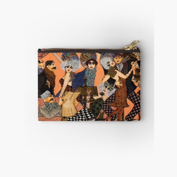 Artikelvorschau, Art-Deco-Illustration, Vintage-Partyszene aus der Jazz-Ära für Retro-Modeliebhaber entworfen und verkauft von RickE.