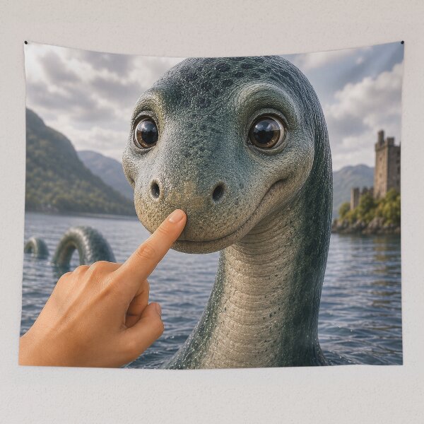 Item preview, ⭐ BOOP THE SNOOT COLLECTION ⭐ –  NESSIE - LOCH NESS MONSTER – Every Snoot Deserves a Boop designed and sold by WheelieGdArt.