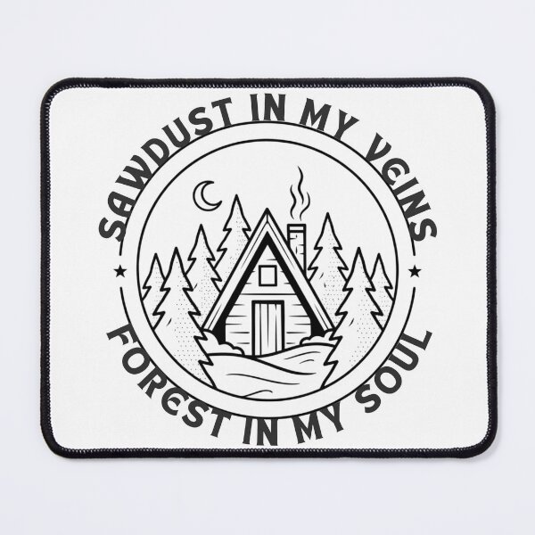 Item preview, Sawdust in my veins. Forest in my soul a vintage outdoor T-Shirts gifts for carpenters and/or woodworkers designed and sold by LeSoniPapaPrint.