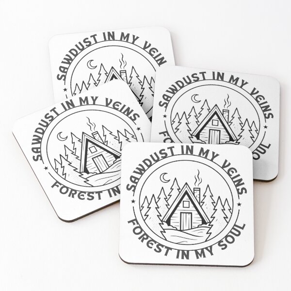 Item preview, Sawdust in my veins. Forest in my soul a vintage outdoor T-Shirts gifts for carpenters and/or woodworkers designed and sold by LeSoniPapaPrint.