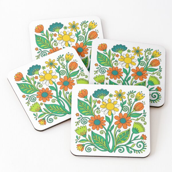 Item preview, Retro 70s Floral Bouquet – Groovy Vintage Flower Power designed and sold by Far Out Goods.